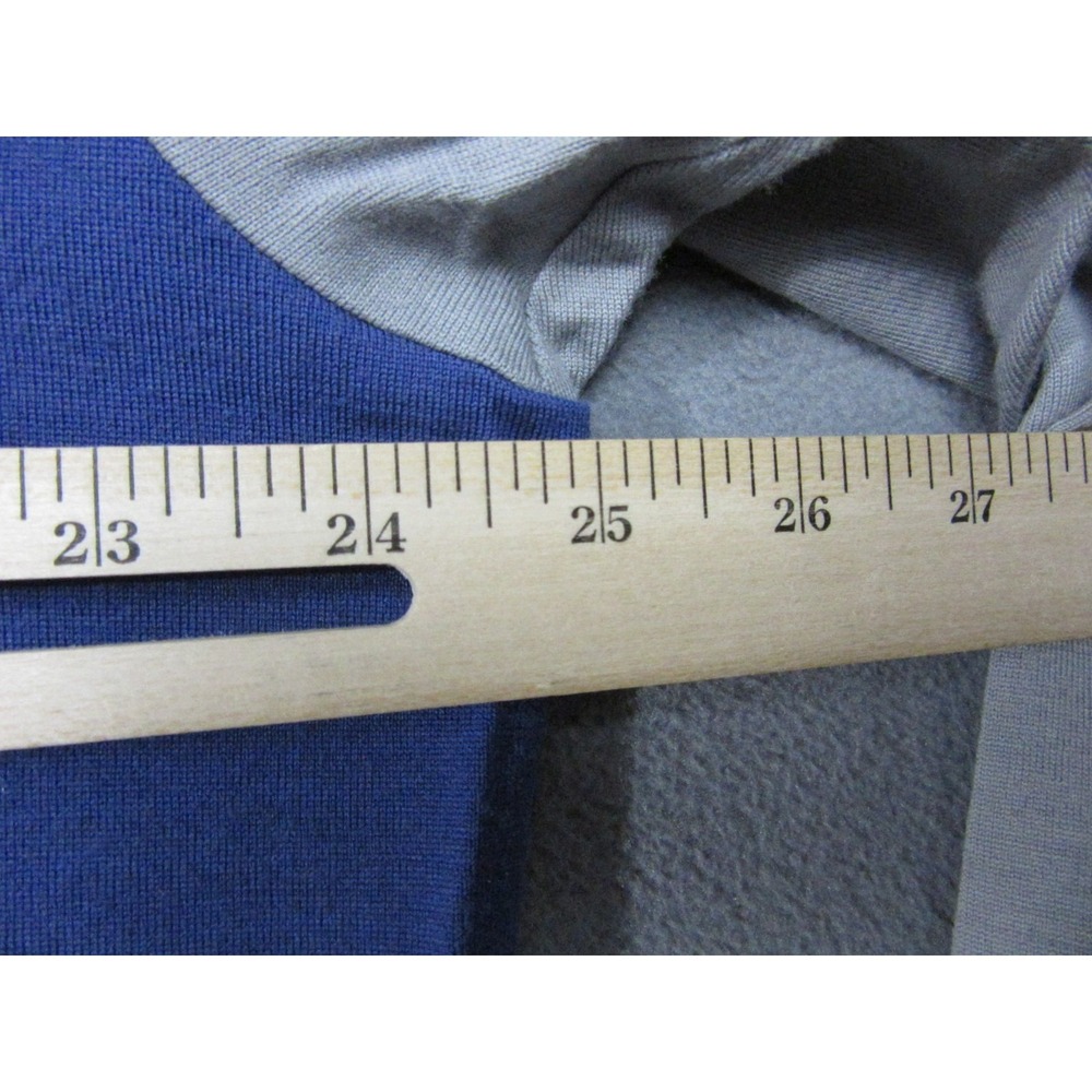 Smartwool Sweatshirt Mens XL Gray Super Fine Merino Wool 1/4 Zip Blue Accent - Picture 8 of 10